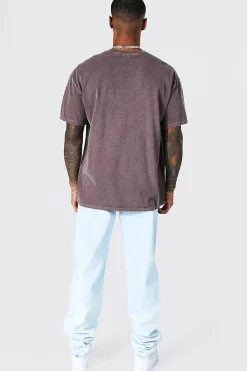 Oversized Overdyed Skull Graphic T-shirt | UK^boohooMAN Clearance