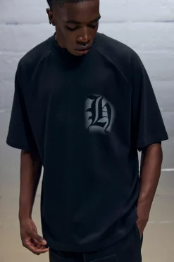 Oversized Overseam Steadie Spray Graphic T-shirt | UK^boohooMAN Best