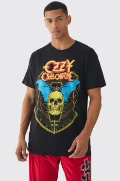 Oversized Ozzy Osbourne License Print T-Shirt | UK^boohooMAN Clearance