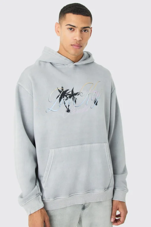 boohooMAN Oversized Paradise Hoodie | UK| Hoodies & Sweatshirts