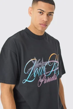 Oversized Paradise T-shirt | UK^boohooMAN Outlet