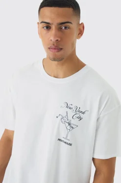 Oversized Penthouse Magazine License T-Shirt | UK^boohooMAN Hot