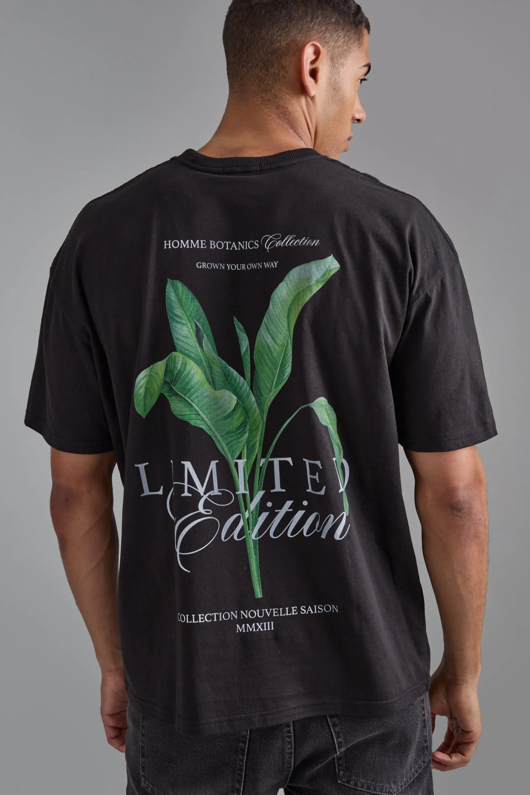 Oversized Plant Graphic T-shirt | UK^boohooMAN