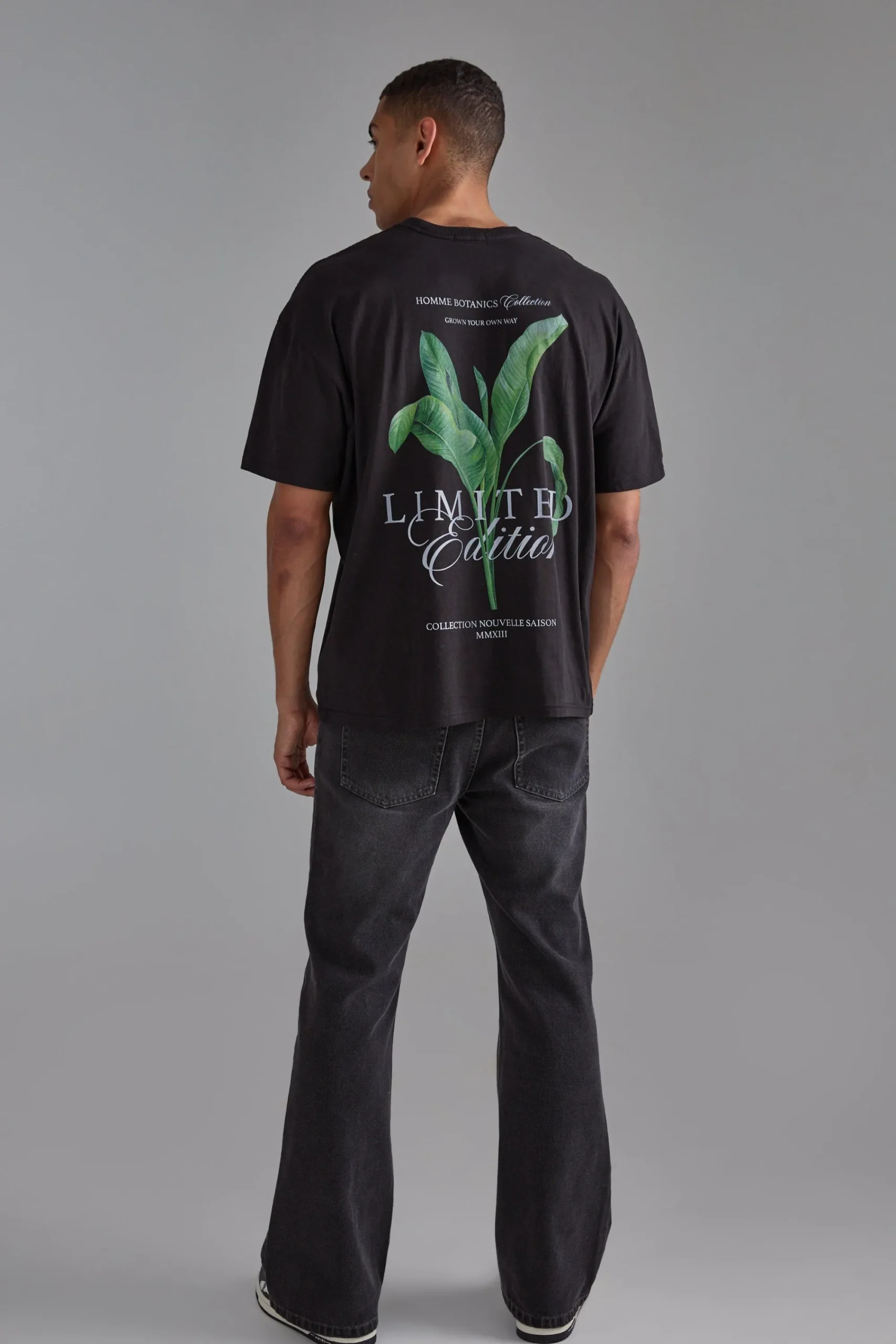 Oversized Plant Graphic T-shirt | UK^boohooMAN