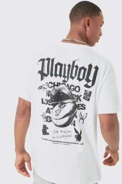 Oversized Playboy License T-shirt | UK^boohooMAN Best