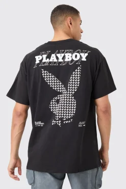 Oversized Playboy License T-shirt | UK^boohooMAN Online