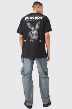 Oversized Playboy License T-shirt | UK^boohooMAN Online