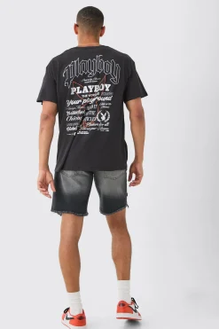 Oversized Playboy License T-shirt | UK^boohooMAN Clearance