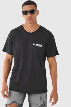 Oversized Playboy License T-shirt | UK^boohooMAN Clearance