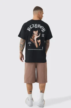 Oversized Playboy License Print T-shirt | UK^boohooMAN Hot