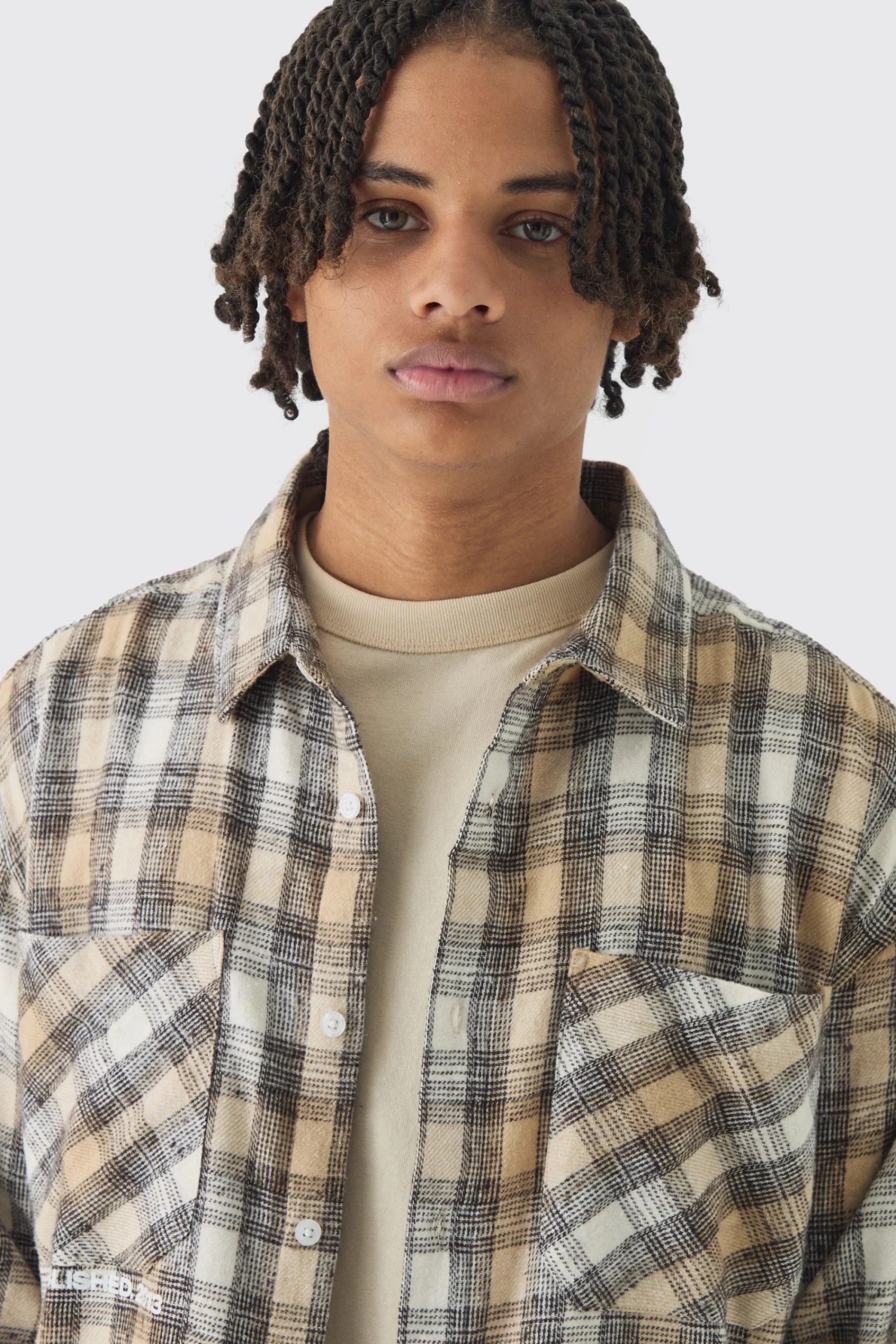 boohooMAN Oversized Pocket Detail Check Overshirt | UK| Shirts