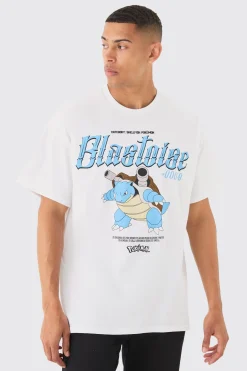 Oversized Pokemon Blastoise License T-shirt | UK^boohooMAN Discount