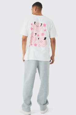 Oversized Pokemon Clefairy License Print T-Shirt | UK^boohooMAN Clearance