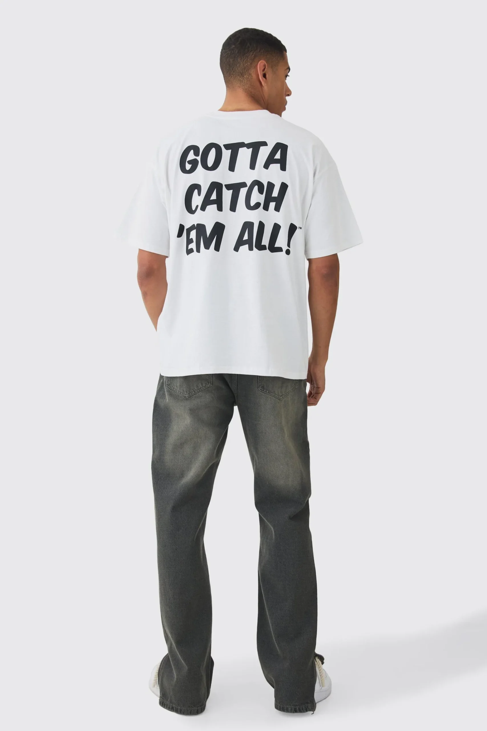 Oversized Pokemon Extended Neck Pikachu License T-shirt | UK^boohooMAN