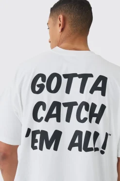 Oversized Pokemon Extended Neck Pikachu License T-shirt | UK^boohooMAN