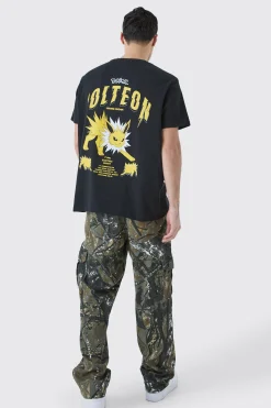 Oversized Pokemon Jolteon License T-shirt | UK^boohooMAN New