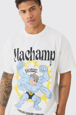 Oversized Pokemon Machamp License T-shirt | UK^boohooMAN Best