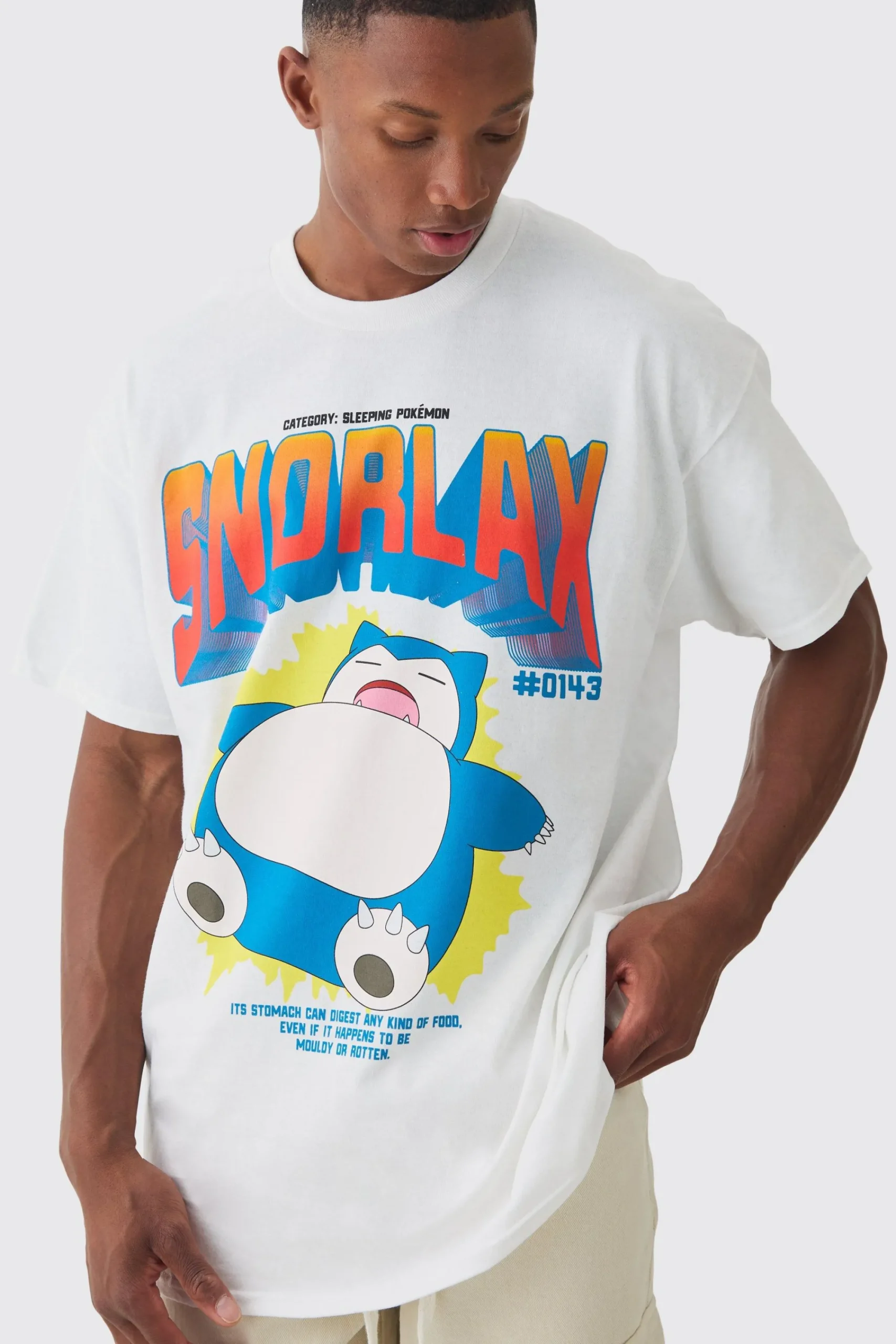 Oversized Pokemon Snorlax License T-shirt | UK^boohooMAN Outlet