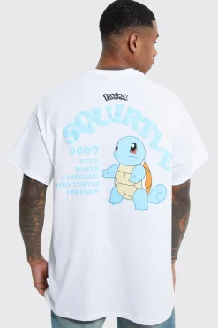 Oversized Pokemon Squirtle License T-shirt | UK^boohooMAN Best