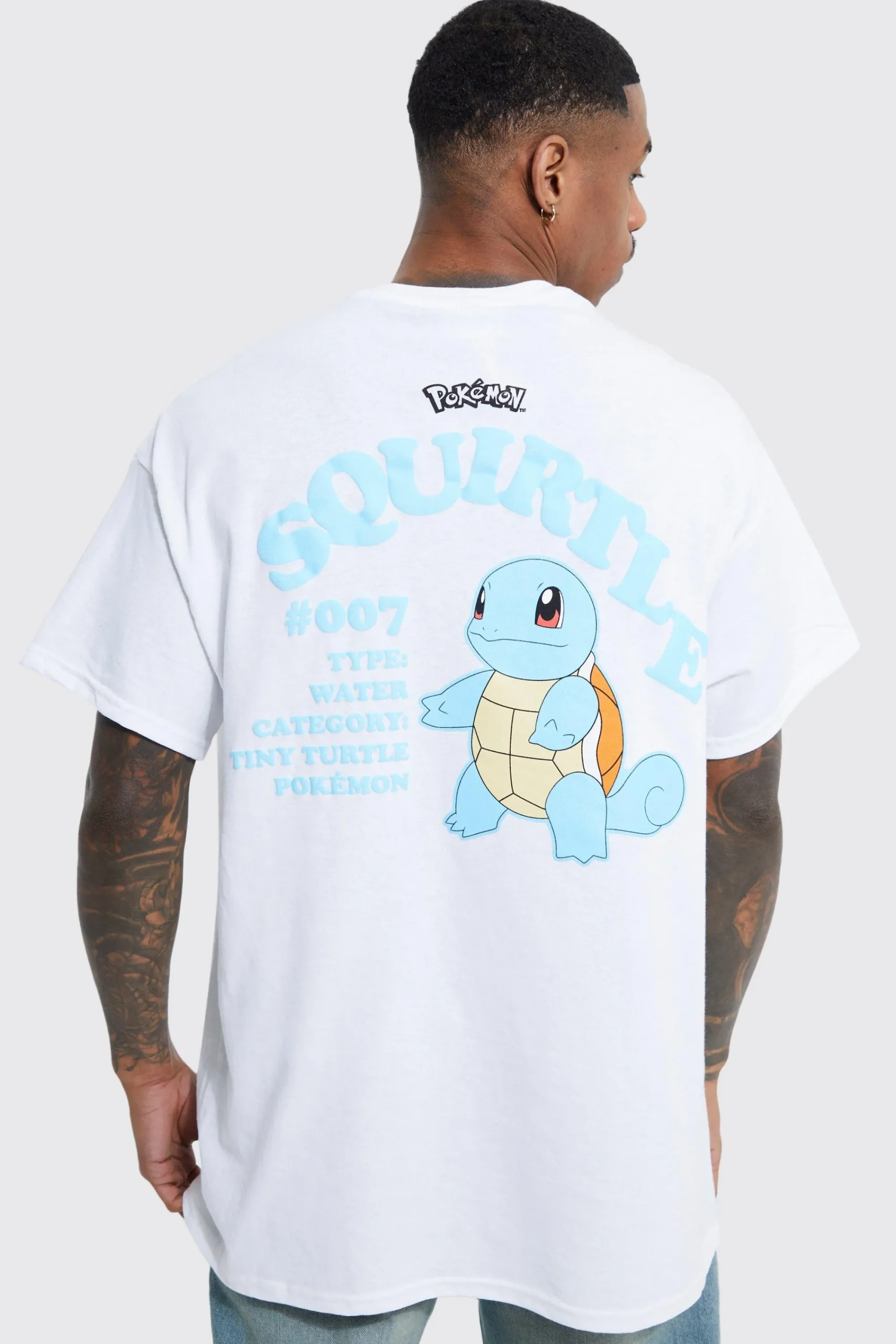 Oversized Pokemon Squirtle License T-shirt | UK^boohooMAN Best