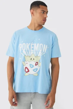 Oversized Pokemon Togepi License Print T-Shirt | UK^boohooMAN Outlet