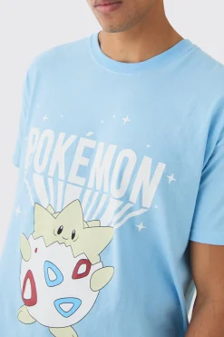 Oversized Pokemon Togepi License Print T-Shirt | UK^boohooMAN Outlet