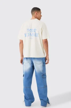 Oversized Pour Homme Graphic T-shirt | UK^boohooMAN