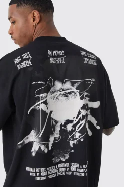 Oversized Reflective Print T-shirt | UK^boohooMAN Hot