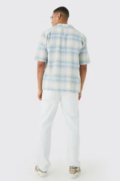 boohooMAN Oversized Revere Check Shirt | UK| Shirts