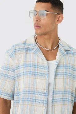 boohooMAN Oversized Revere Check Shirt | UK| Shirts