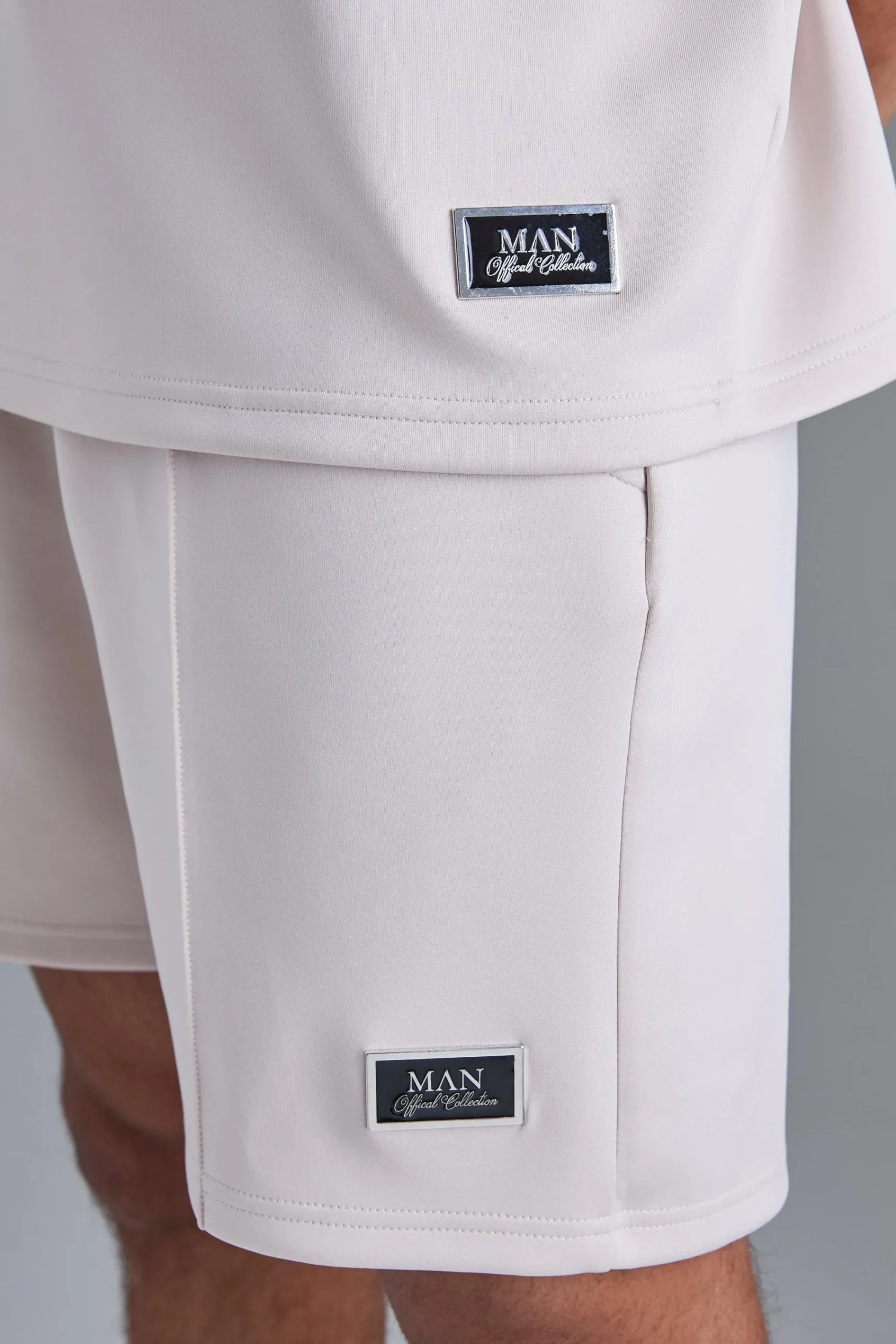 boohooMAN Oversized Revere Scuba Polo & Short Set | UK| Sets & Co-Ords|Tracksuits