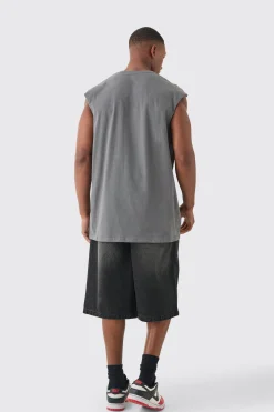 Oversized Rolling Stones License Tank | UK^boohooMAN Discount