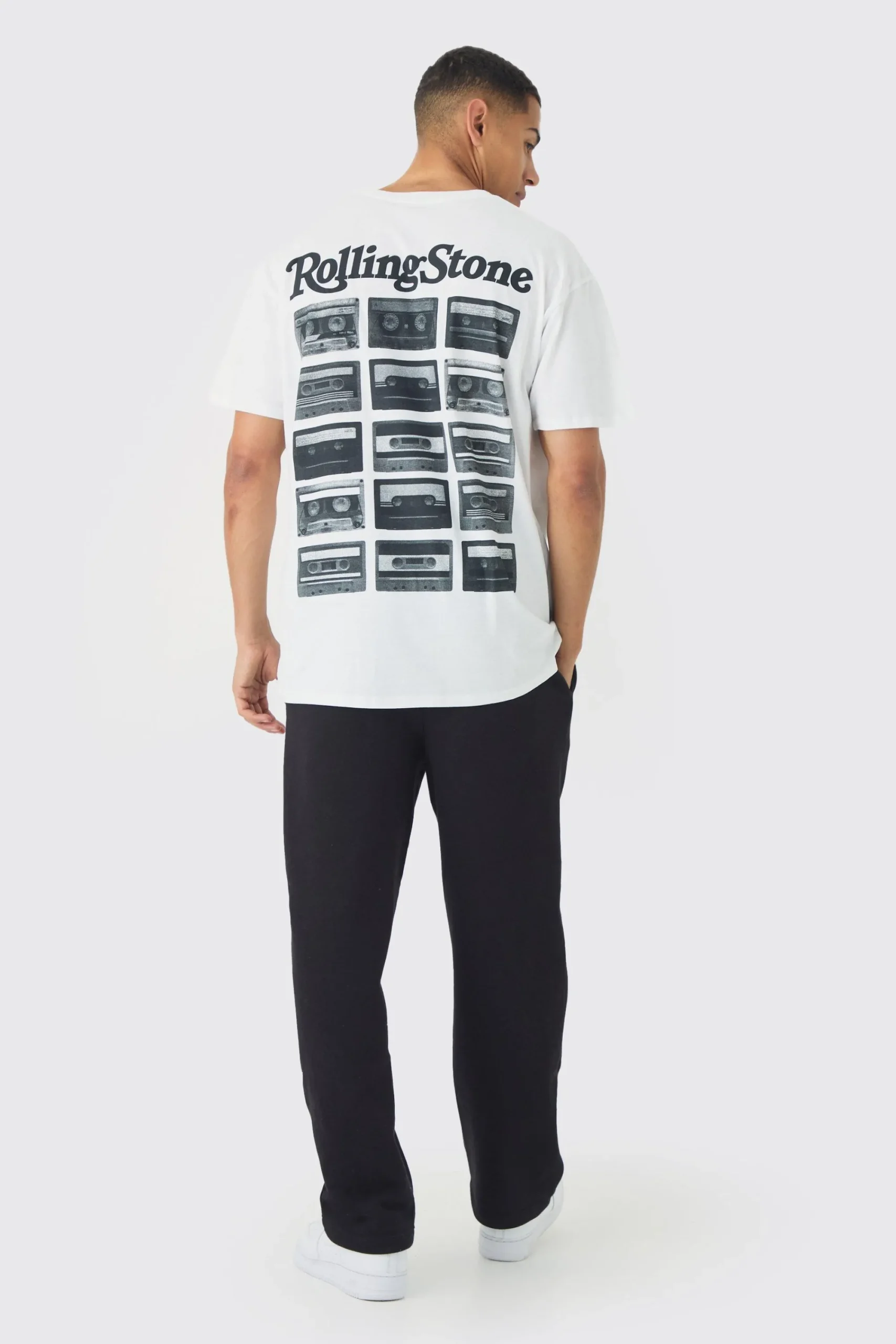 Oversized Rolling Stones License Print T-Shirt | UK^boohooMAN Clearance