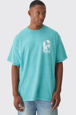 Oversized Rose Graphic T-shirt | UK^boohooMAN New