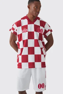 boohooMAN Oversized Rugby Dropped Shoulder T-shirt & Short Set | UK| Sets & Co-Ords|Tracksuits