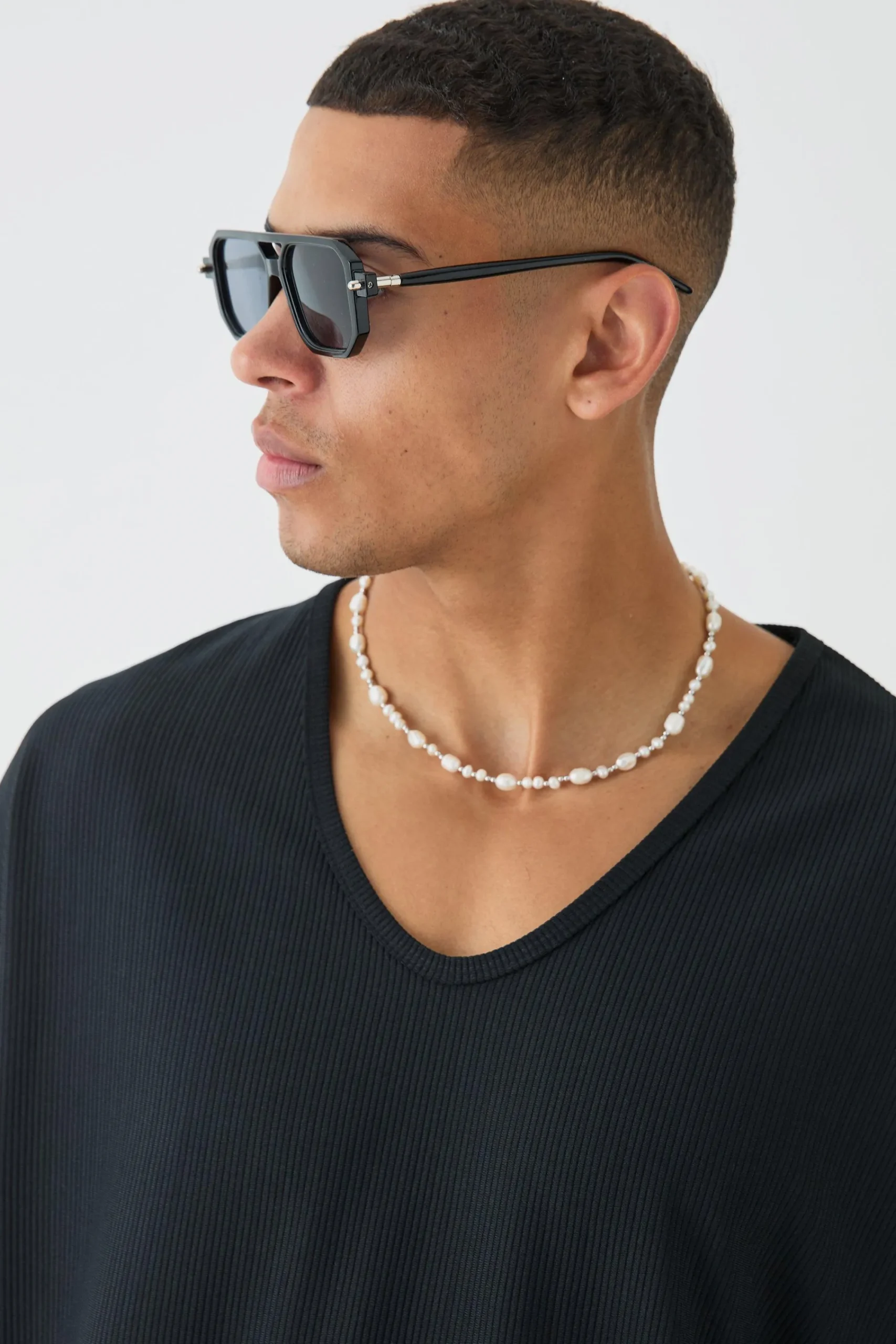 Oversized Scoop Neck Ottoman Rib T-Shirt | UK^boohooMAN Best