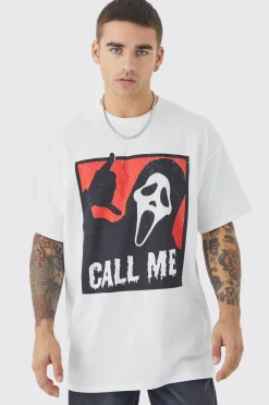 Oversized Scream License T-shirt | UK^boohooMAN New