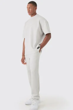 boohooMAN Oversized Scuba T-shirt & Jogger Set | UK| Sets & Co-Ords