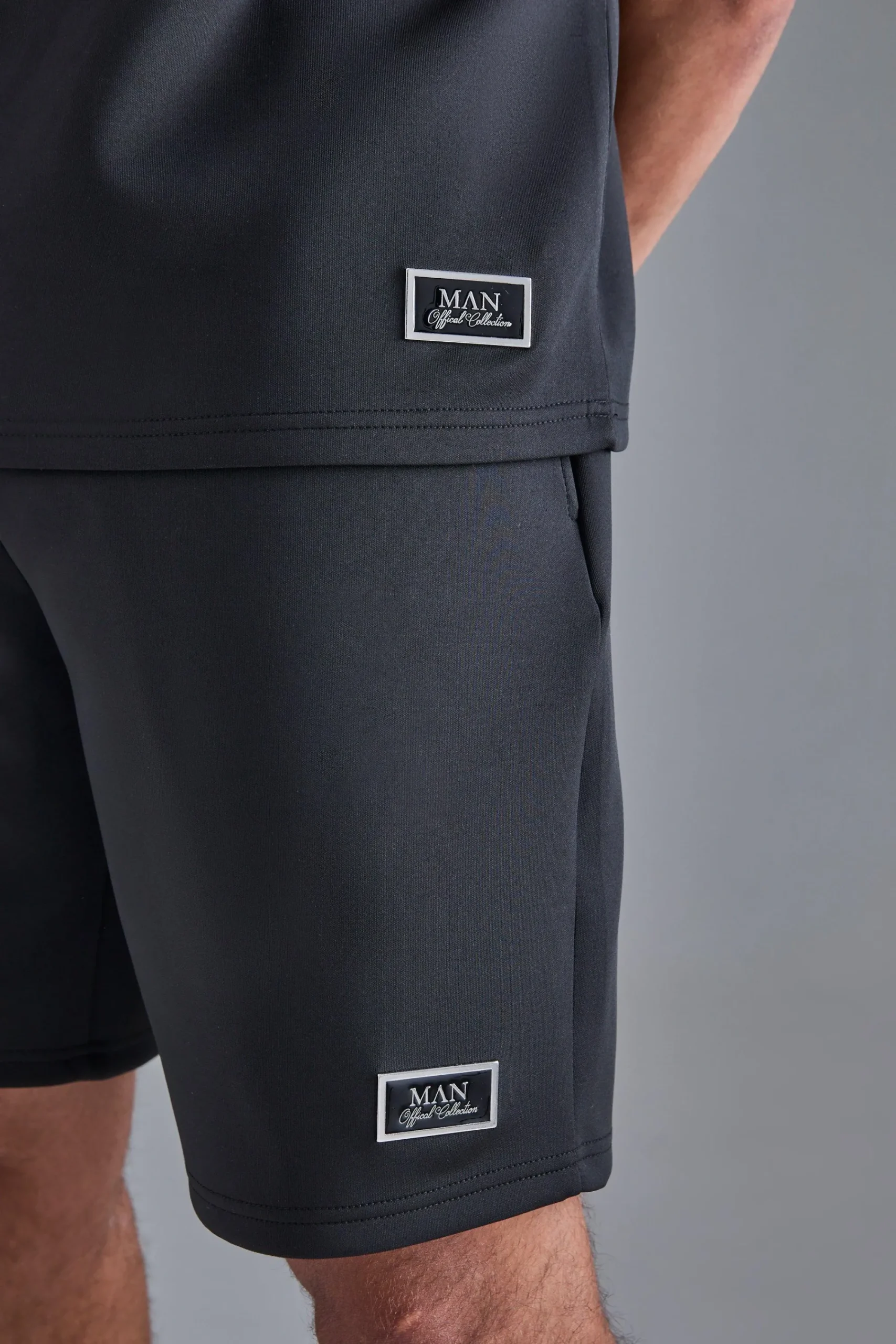 boohooMAN Oversized Scuba T-shirt & Relaxed Short Set | UK| Sets & Co-Ords|Tracksuits