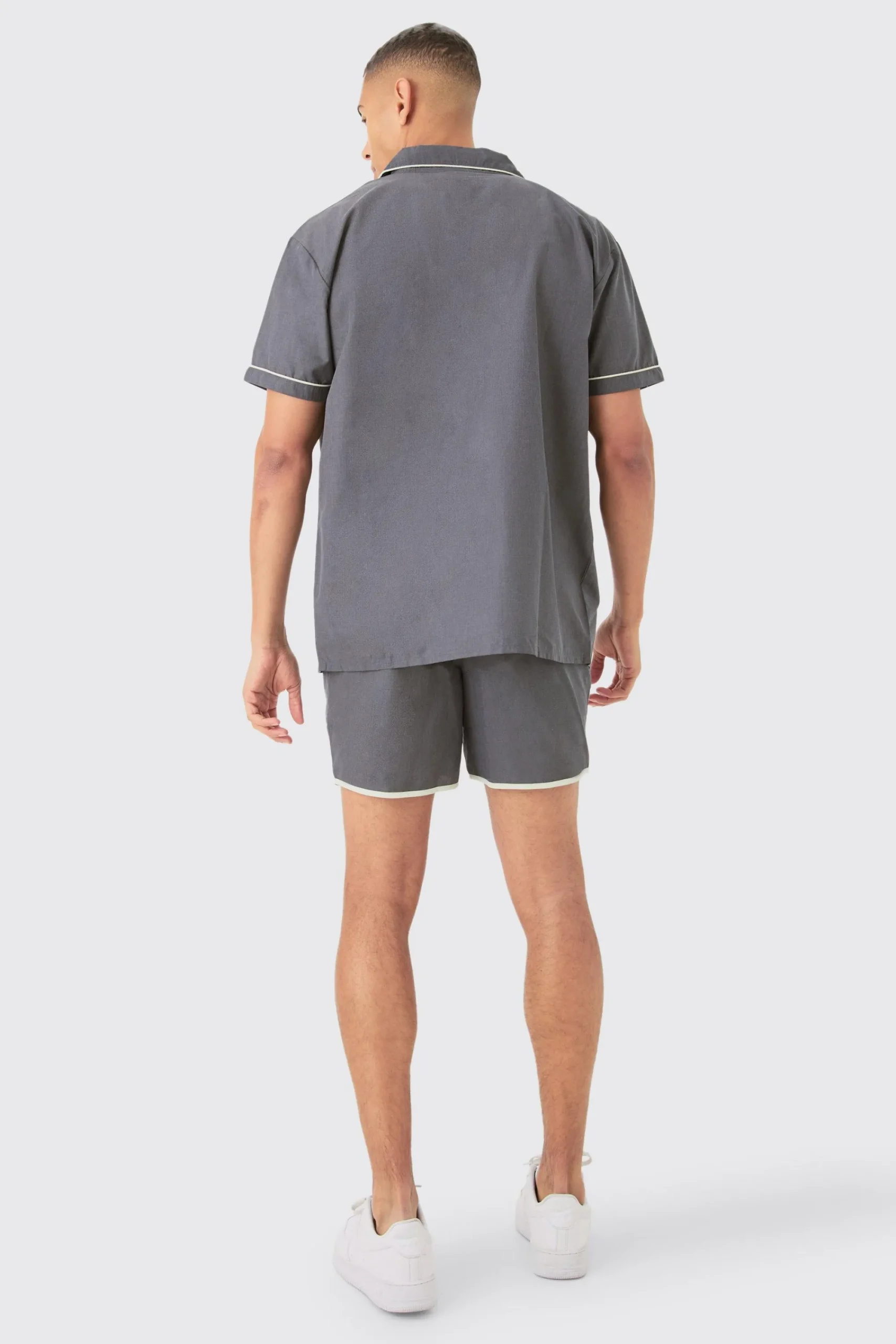 boohooMAN Oversized Shirt & Short Set | UK| Loungewear