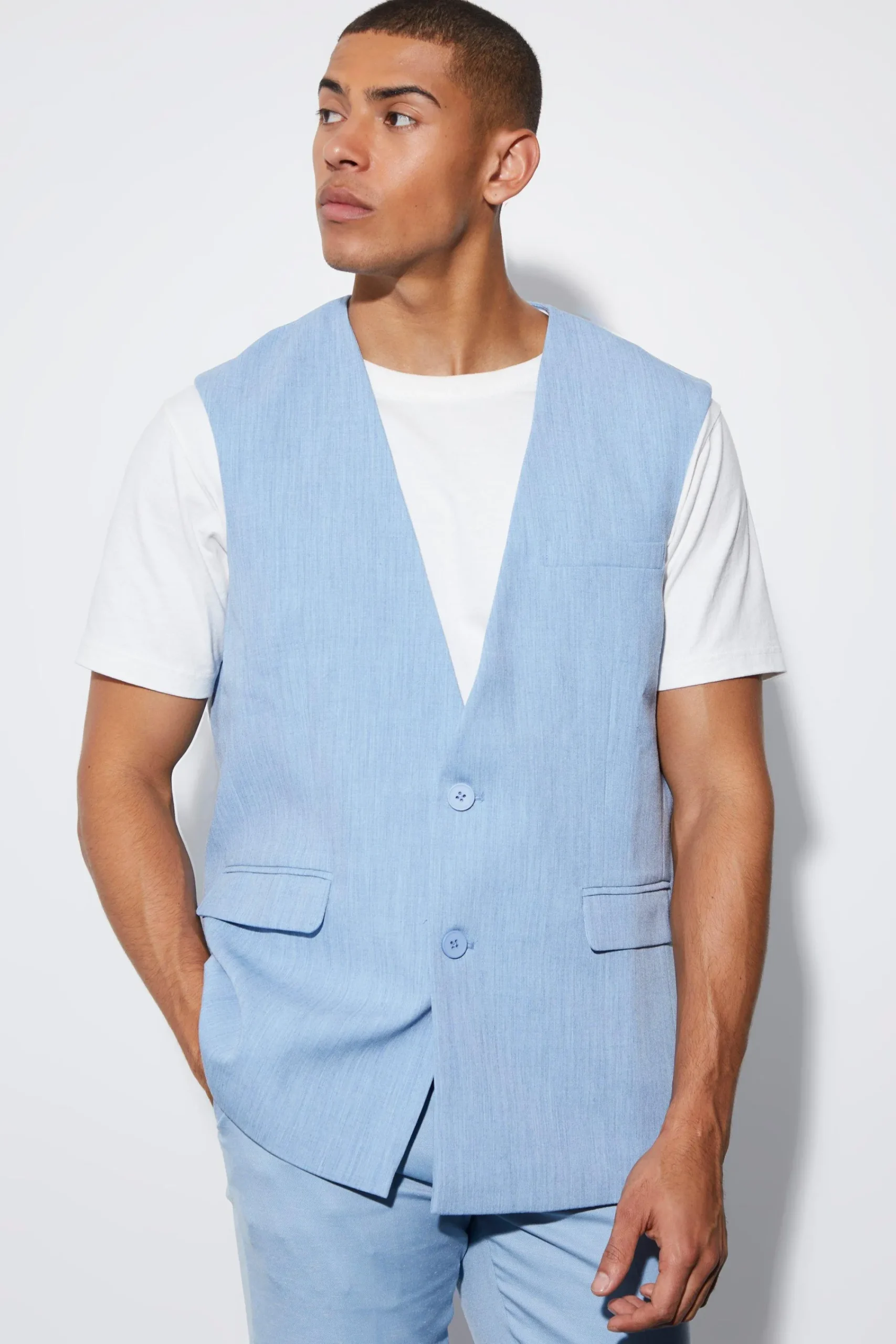 boohooMAN Oversized Single Breasted Blazer Vest | UK| Suits & Tailoring