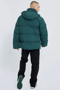 boohooMAN Oversized Soft Hooded Puffer | UK| Coats & Jackets