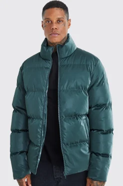 boohooMAN Oversized Soft Sheen Nylon Puffer | UK| Coats & Jackets