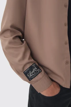 boohooMAN Oversized Soft Twill Long Sleeve Shirt | UK| Shirts