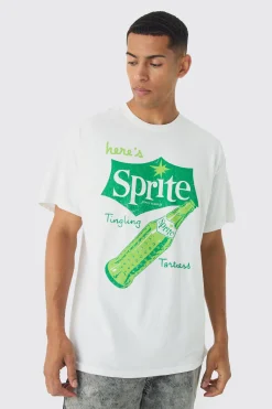 Oversized Sprite License Print T-Shirt | UK^boohooMAN New