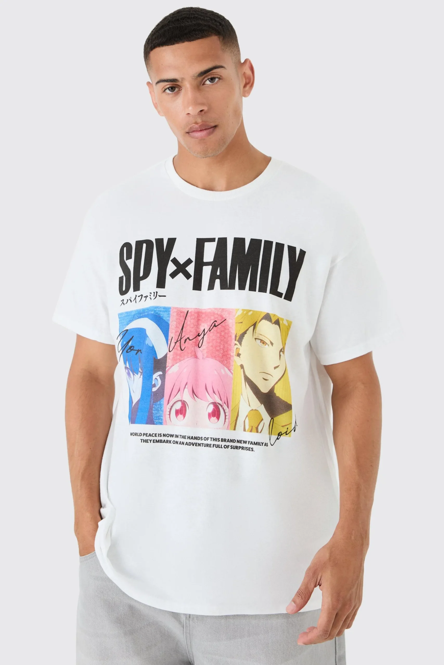 Oversized Spy Family Anime License T-shirt | UK^boohooMAN Best