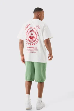 Oversized Sriracha Sauce License T-shirt | UK^boohooMAN Clearance