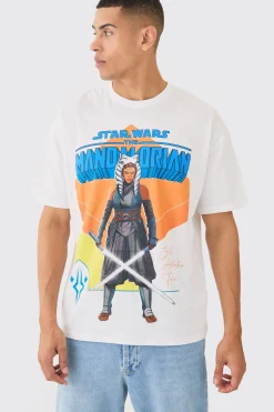 Oversized Star Wars Asoka Mandalorian License T-shirt | UK^boohooMAN Online