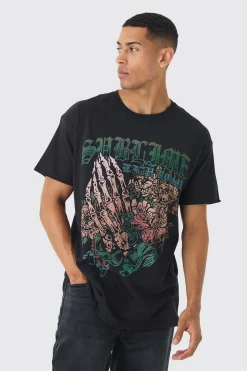 Oversized Sublime Band License Print T-Shirt | UK^boohooMAN Clearance