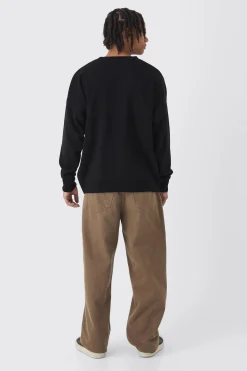 boohooMAN Oversized Teddy Graphic Jumper | UK| Knitwear